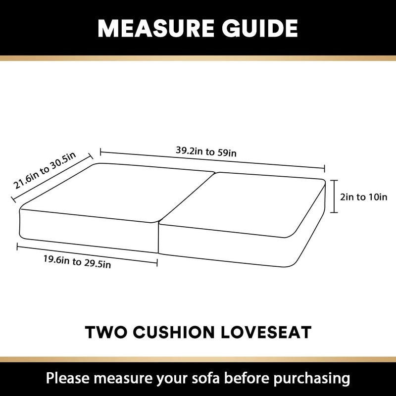 PrinceDeco Velvet Couch Cushion Cover Stretch Cushion Slipcover for Chair Loveseat Sofa Furniture Protector Seat Cushion Sofa Cover (Each Width Up to 29.5", Navy) - Image 2